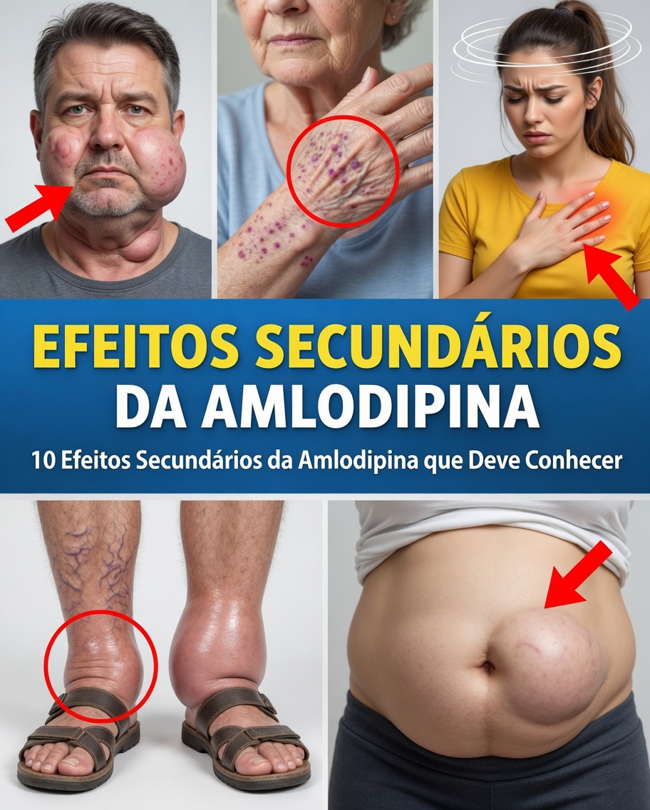 12 Efeitos Colaterais Menos Conhecidos da Amlodipina dos Quais Você Deve Estar Ciente