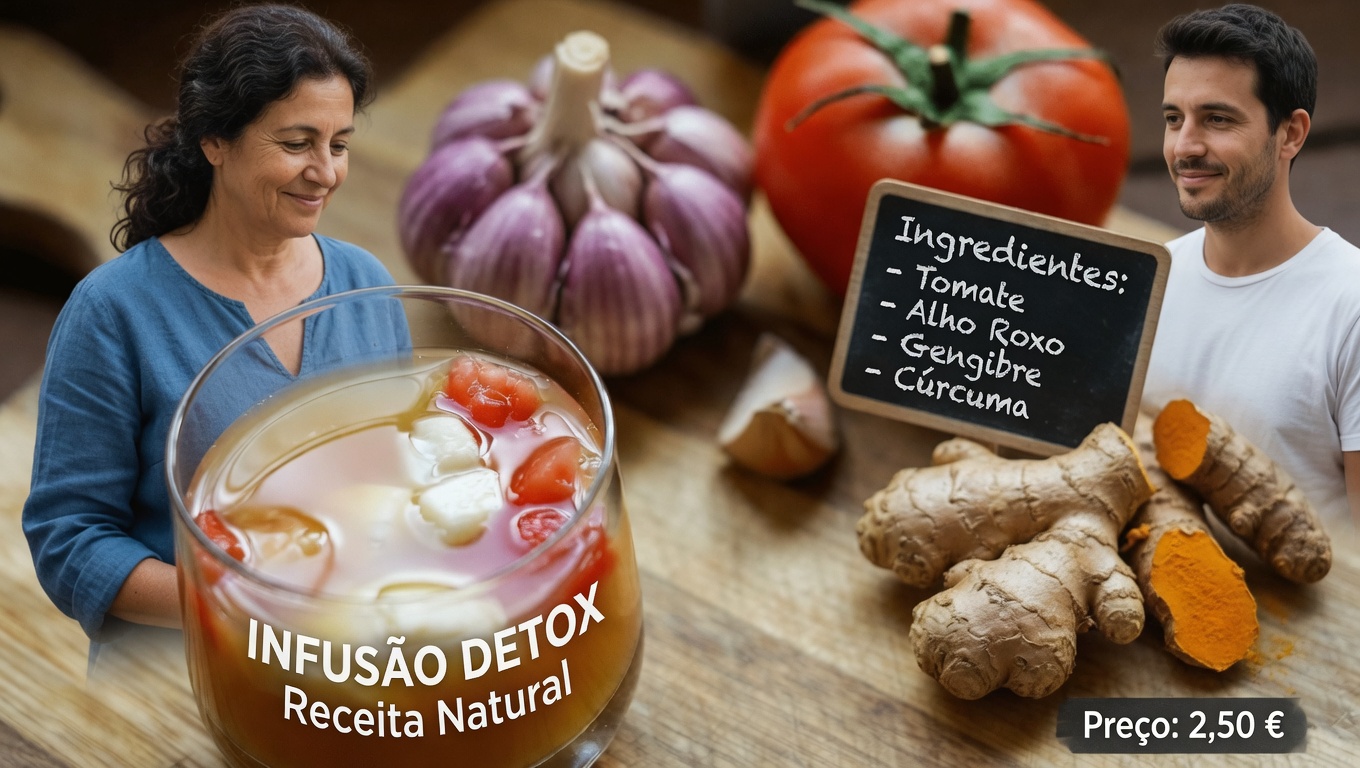 Bebida natural para apoiar a saúde da próstata após os 40: explorando a mistura de alho, tomate e cúrcuma
