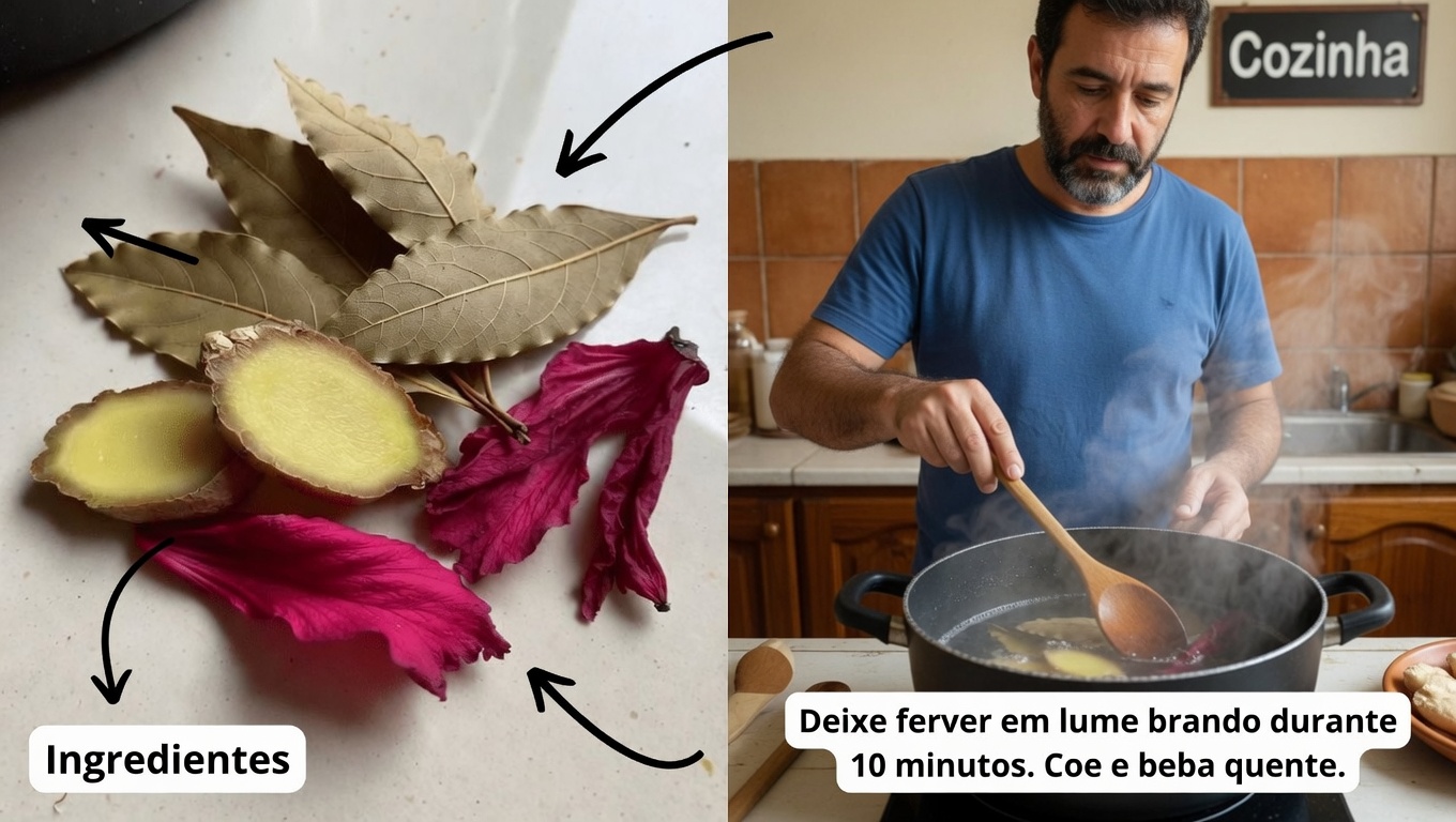 Descubra a Refrescante Bebida Herbal de Gengibre, Folhas de Louro e Hibisco: Um Ritual Diário Simples para Explorar o Bem-Estar