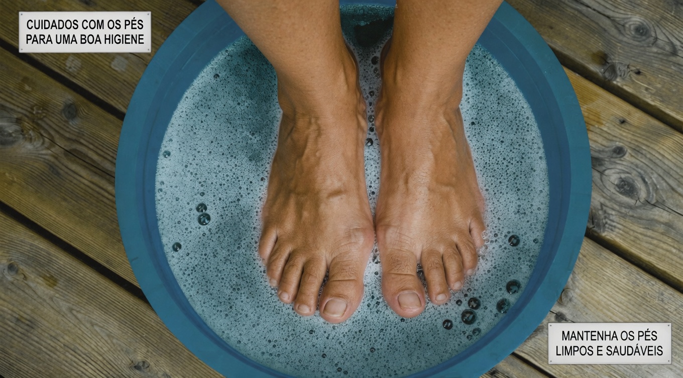 Descubra um simples escalda-pés noturno com sal, camomila e vinagre de maçã para o conforto dos pés