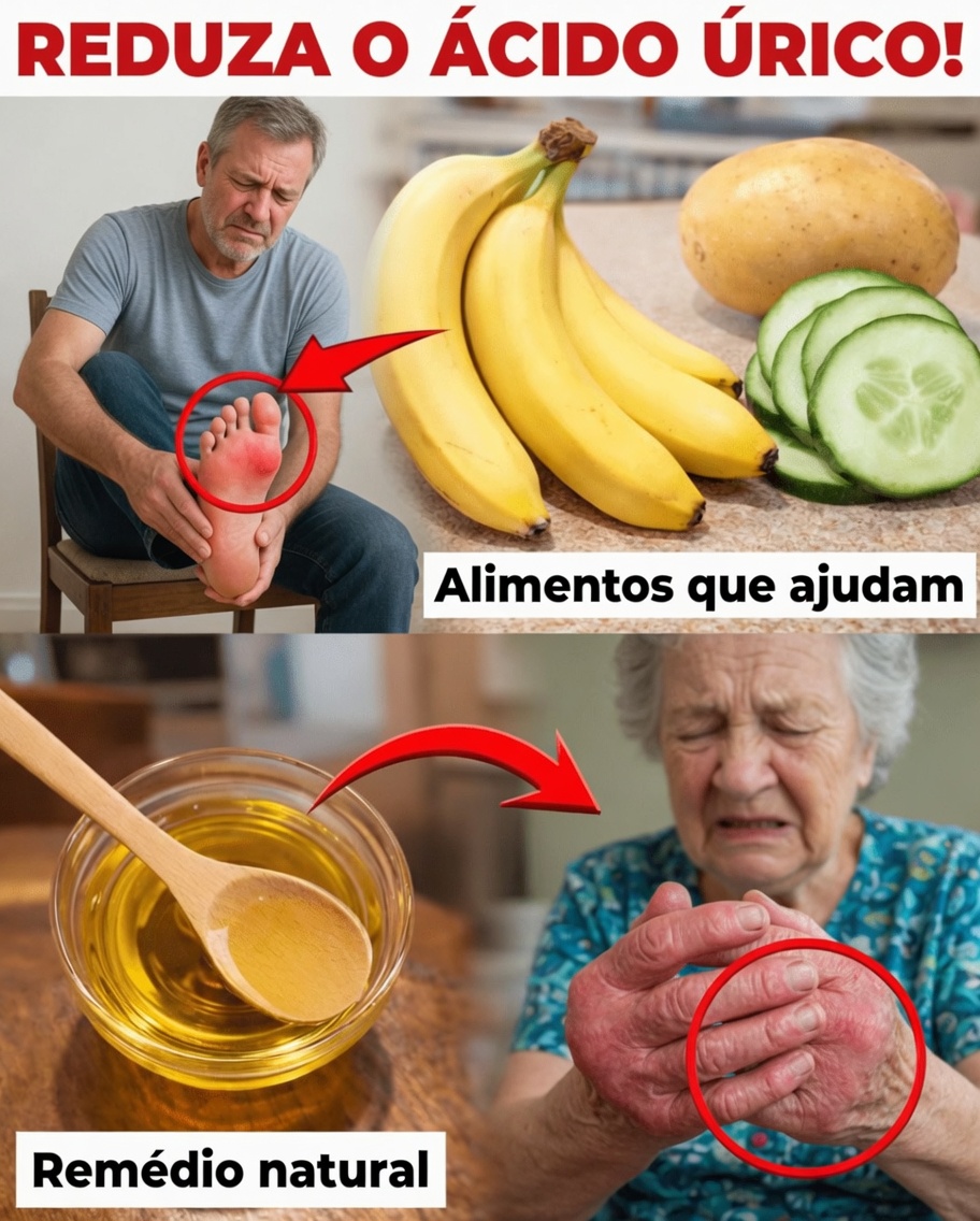 Os 8 principais alimentos que podem ajudar a manter níveis saudáveis de ácido úrico naturalmente