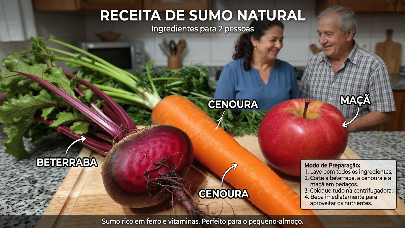 Como Fazer um Suco Refrescante de Beterraba, Cenoura e Maçã: Uma Rotina Matinal Simples para o Bem-Estar no Dia a Dia