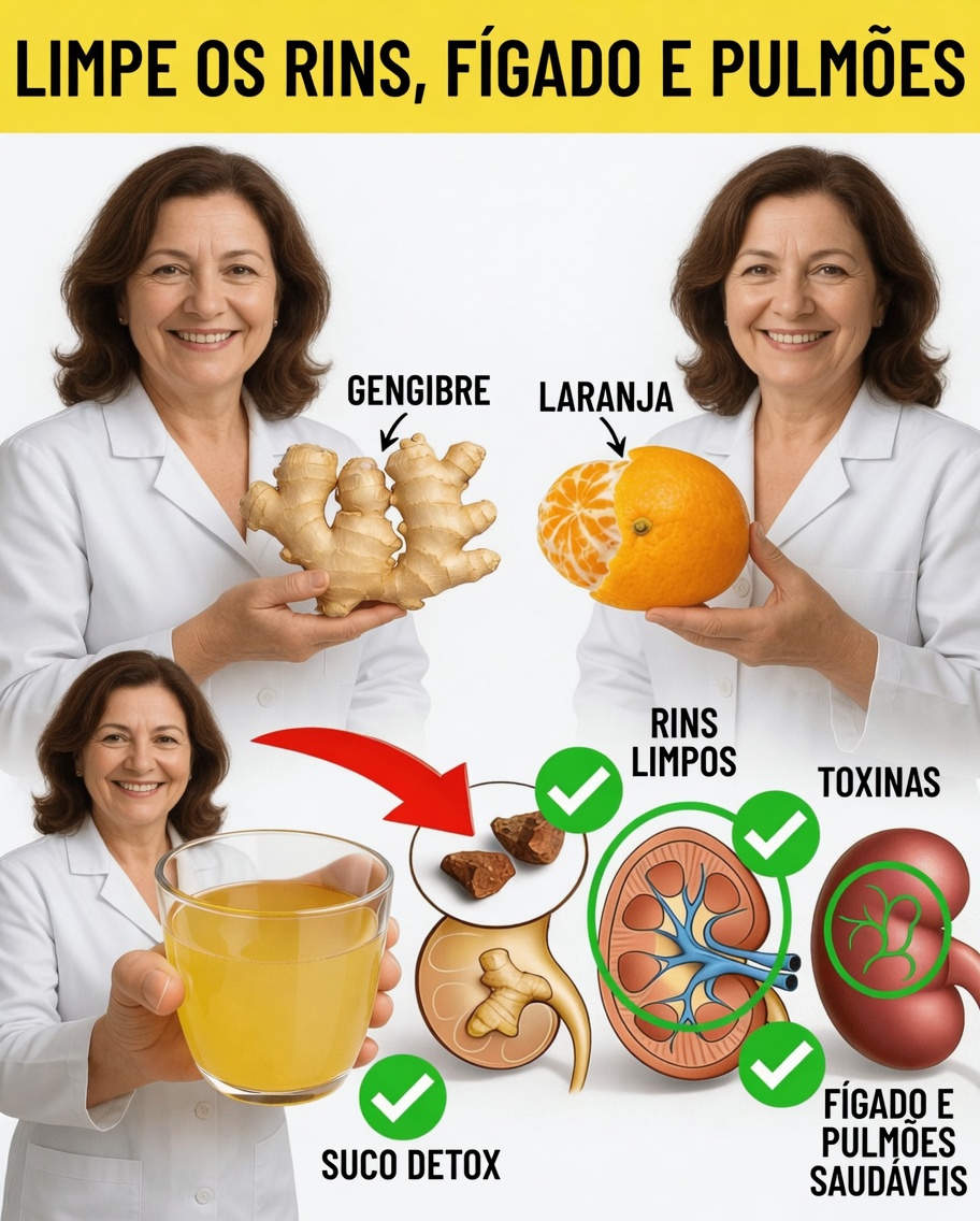 Formas Naturais de Apoiar a Saúde dos Rins, do Fígado e dos Pulmões com Tangerina, Nozes e Gengibre