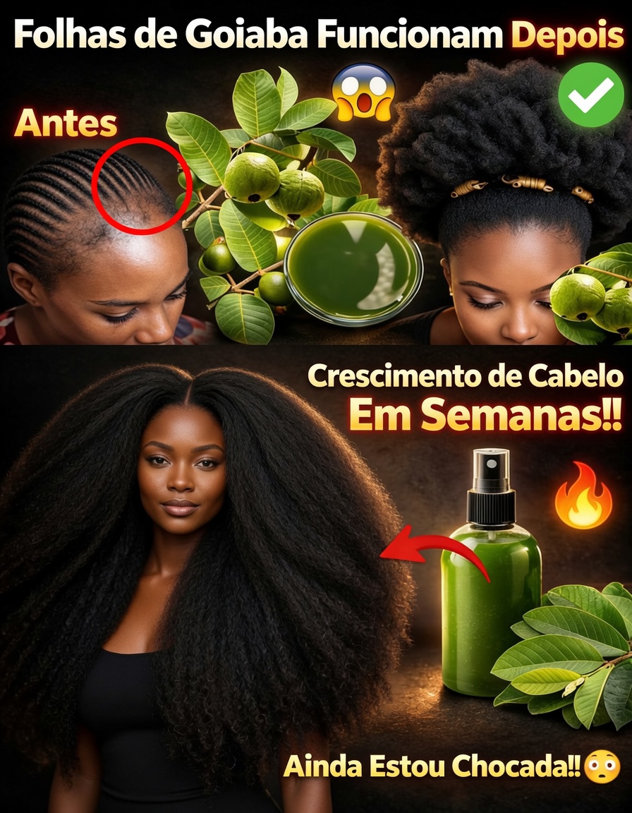 Explorando as folhas de goiabeira: uma opção natural para apoiar a saúde e o crescimento do cabelo