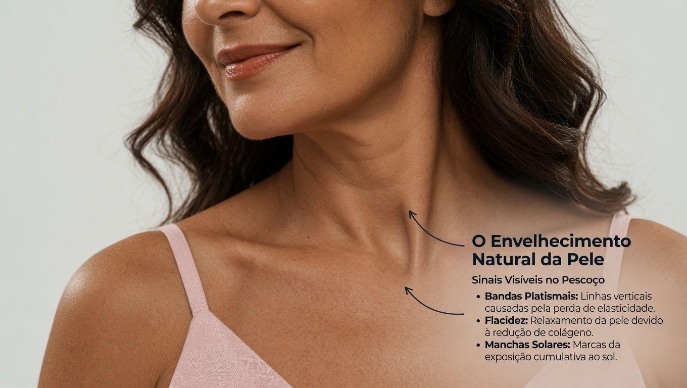 Por que a pele do seu pescoço começa a ficar flácida? Entenda as causas e hábitos simples para ajudar a manter a pele com aparência mais firme