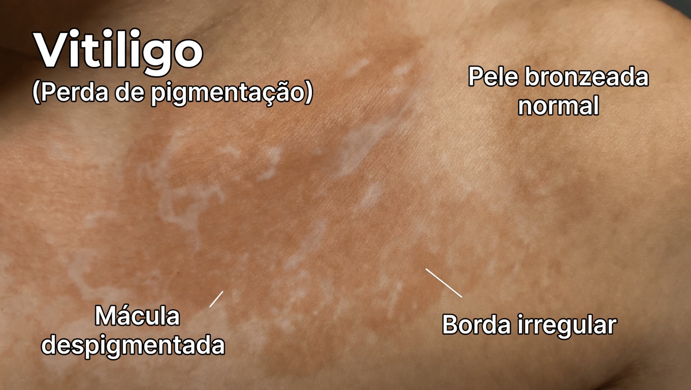 Por que aparecem manchas brancas na sua pele? Causas comuns e o que saber