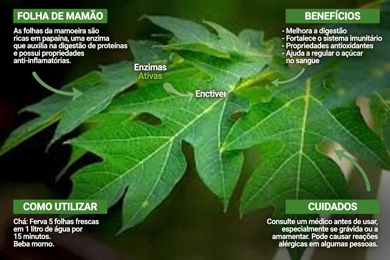 Explorando o Potencial das Folhas de Mamão para a Saúde Capilar: O que a Ciência Sugere
