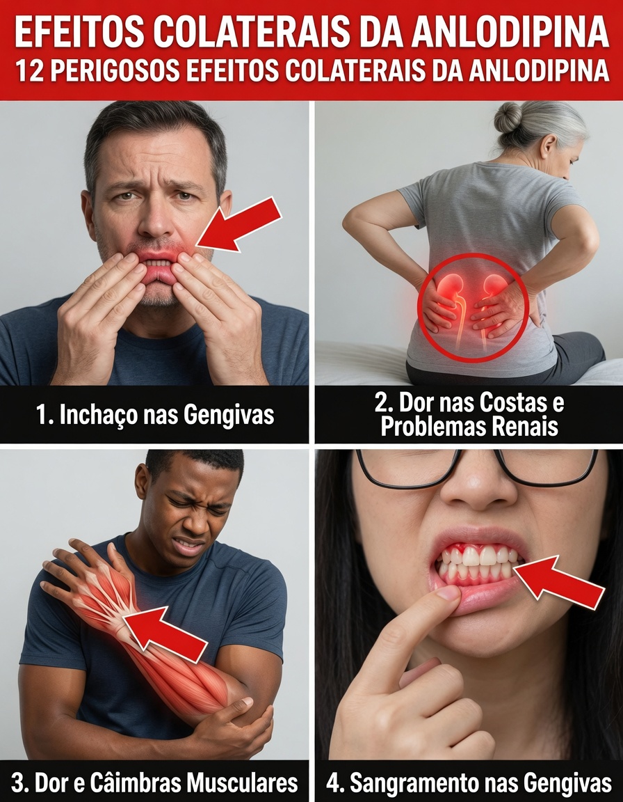 12 Efeitos colaterais da amlodipina que você deve conhecer e quando procurar orientação médica