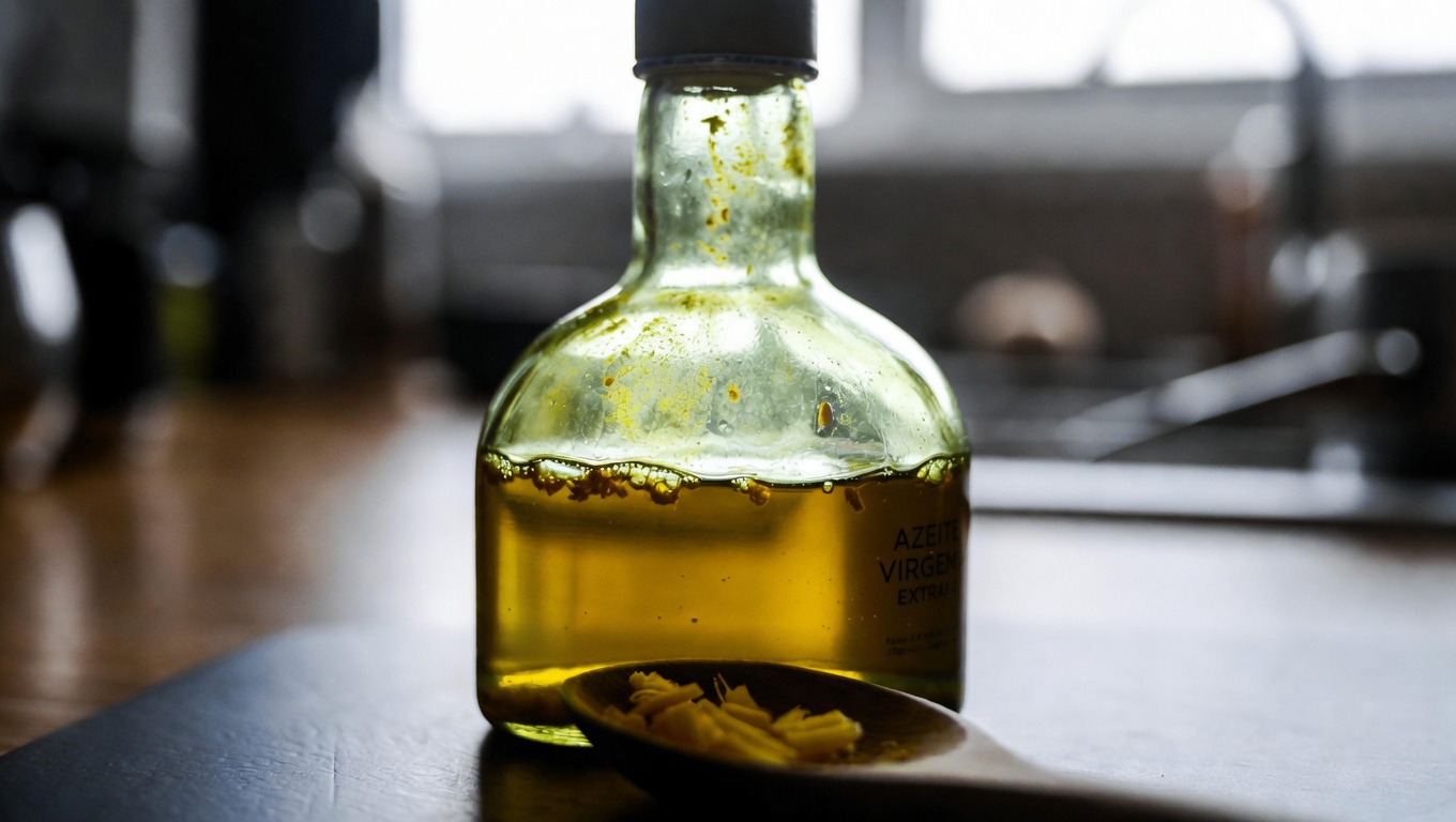 O Poderoso Óleo Natural Anti-inflamatório: Azeite de Oliva Extra Virgem Infundido com Cúrcuma e Gengibre