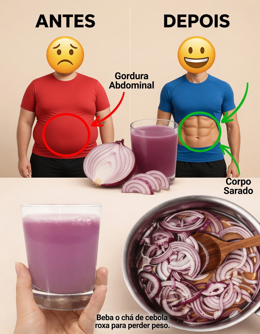 Bebida de Cebola Roxa para Apoiar a Redução de Gordura Abdominal: Um Hábito Simples que Vale a Pena Explorar?