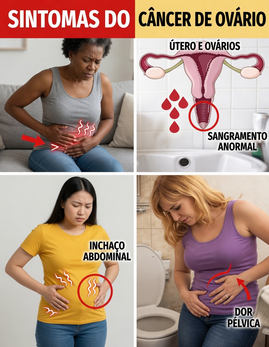 6 Sintomas de Alerta do Câncer de Ovário aos Quais Toda Mulher Deve Prestar Atenção