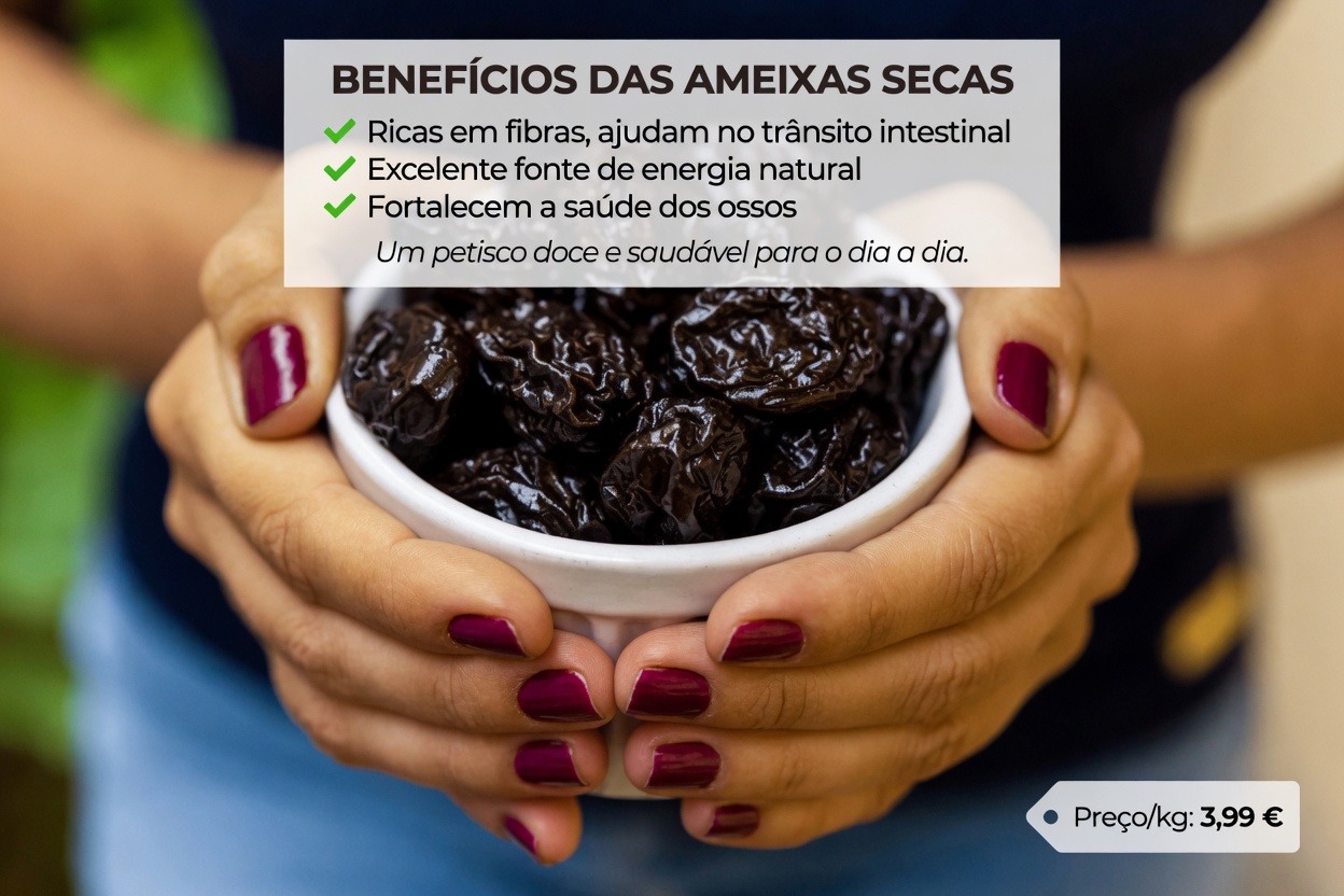 Será que esta bebida noturna simples pode ajudar no seu conforto digestivo? Descubra a mistura de ameixa, linhaça e uva-passa