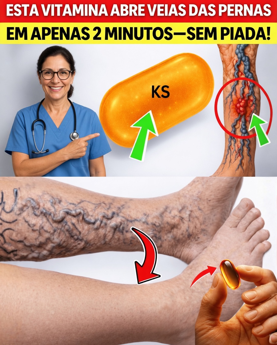 Idosos, será que essas vitaminas do dia a dia podem ajudar a melhorar naturalmente a circulação nas pernas?