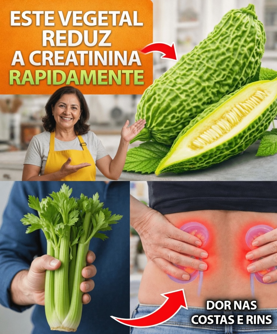Top 5 Vegetais que Podem Ajudar Naturalmente a Manter Níveis Saudáveis de Creatinina e a Função Renal (TFG)