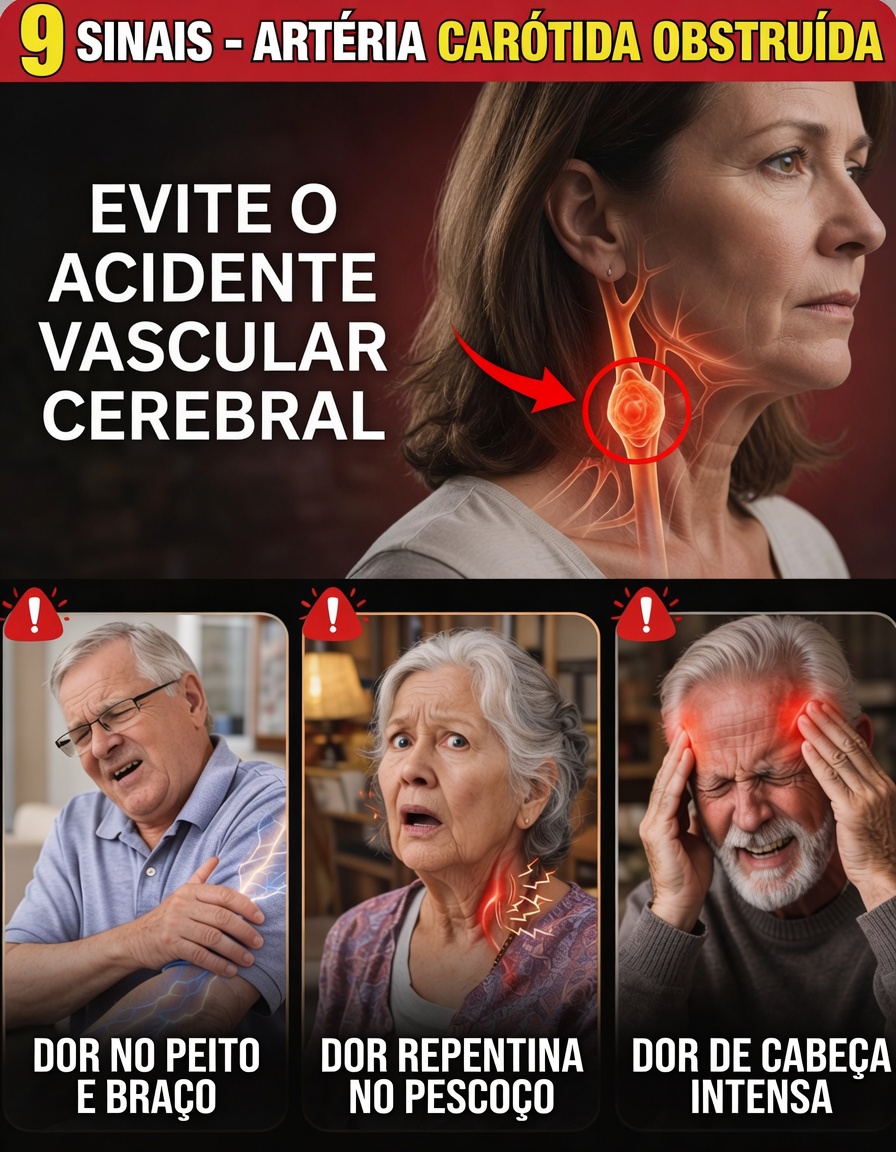 9 Sinais de Alerta de Artérias Carótidas Obstruídas que Você Nunca Deve Ignorar (Especialmente o nº 5)