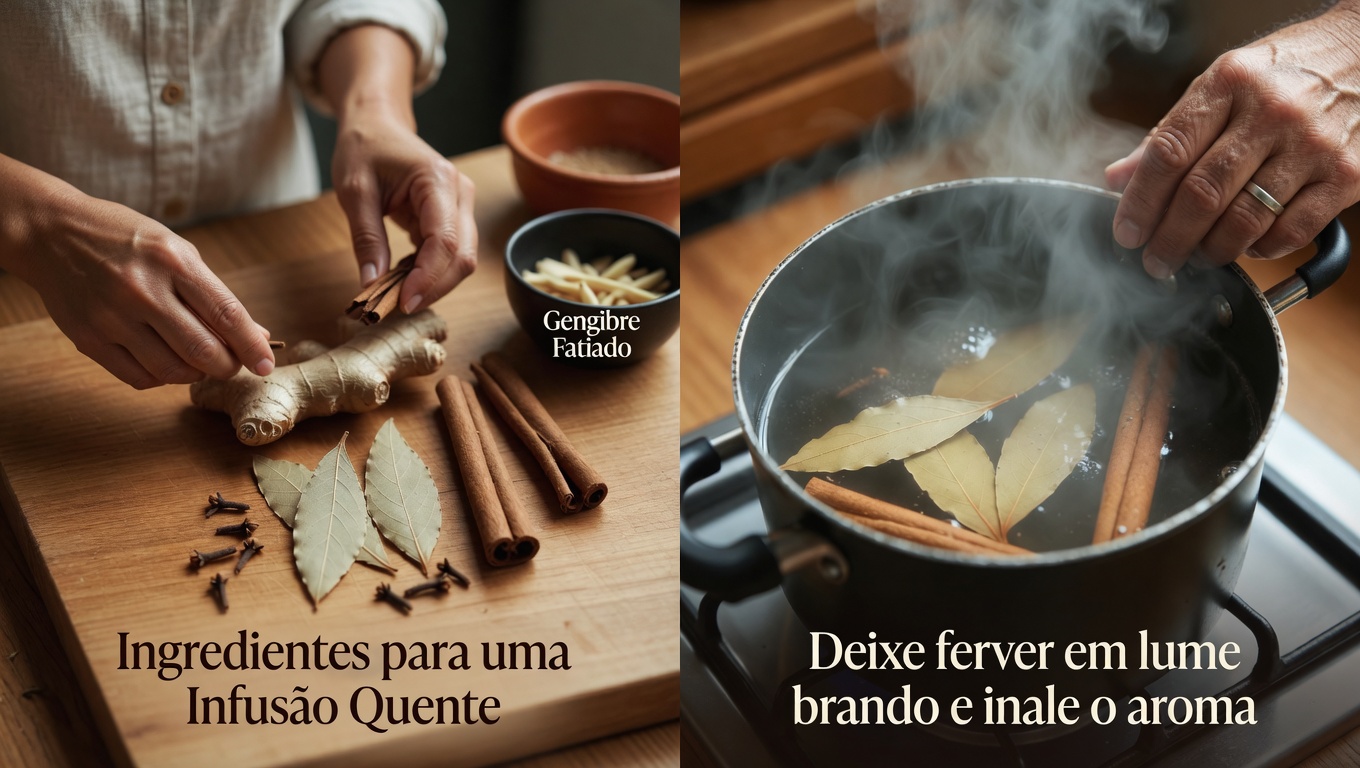 Descubra os Benefícios Calmantes do Chá de Gengibre, Folha de Louro, Canela e Cravo