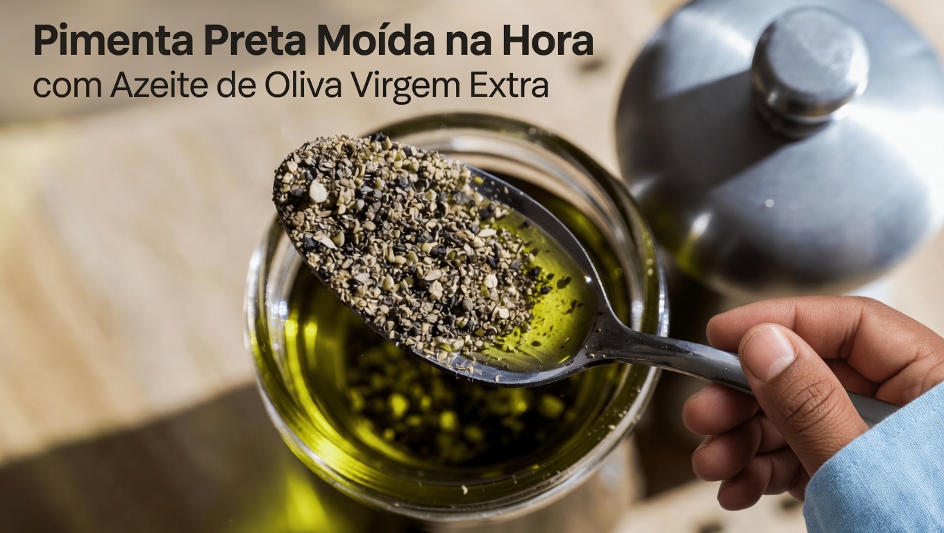 Descubra como misturar azeite de oliva extravirgem com pimenta-do-reino pode ajudar a apoiar o bem-estar após os 60
