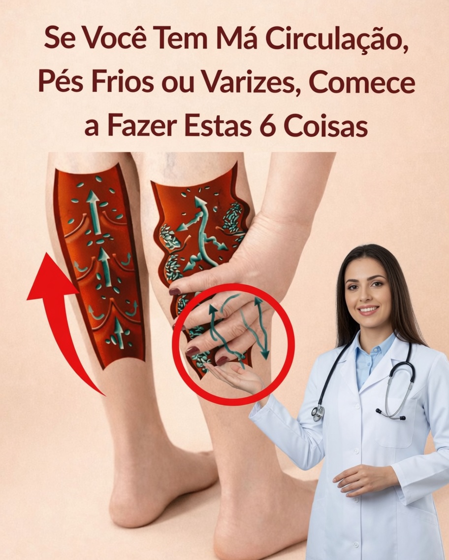6 Hábitos Diários Simples para Melhorar a Circulação nas Pernas e Aliviar o Desconforto de Pés Frios ou Veias Visíveis