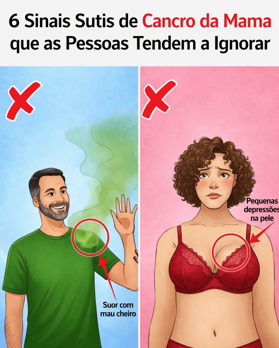 6 Sinais Sutis de Câncer de Mama Além de um Caroço que Você Nunca Deve Ignorar