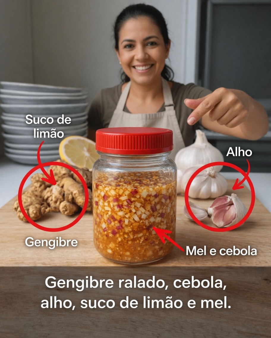 Descubra o surpreendente impulso de bem-estar com gengibre, cebola, alho, limão e mel