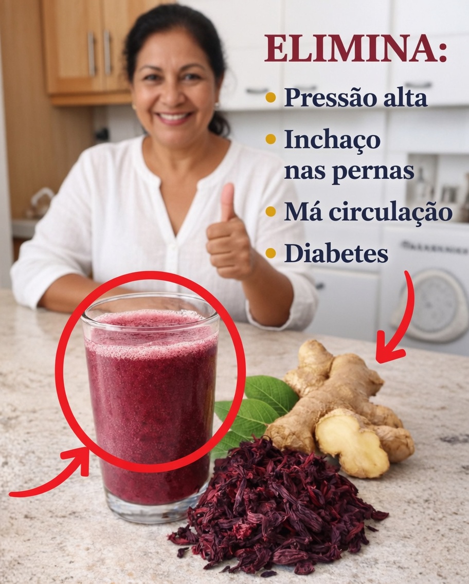 Gengibre, Folhas de Louro e Hibisco: Uma Bebida Herbal Refrescante para o Bem-Estar Diário