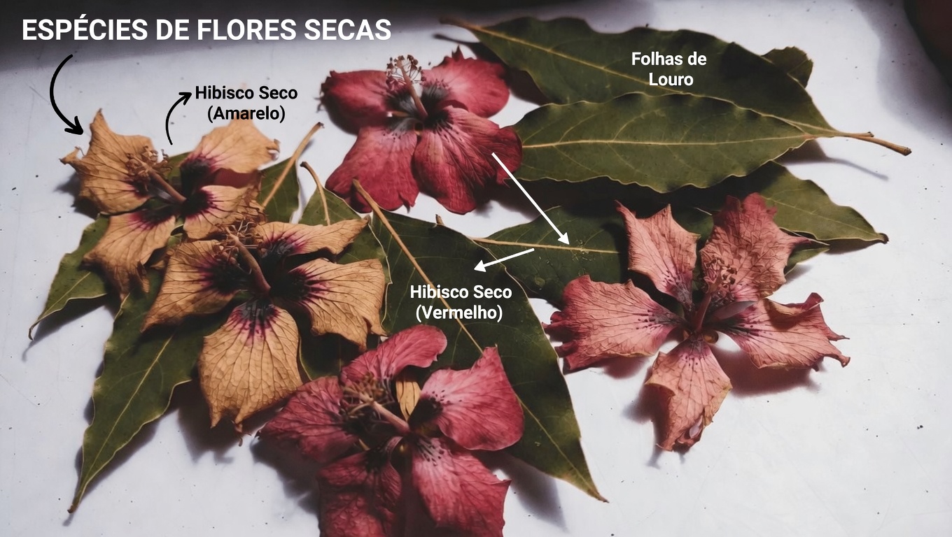 Gengibre, Folhas de Louro e Hibisco: Uma Bebida Herbal Refrescante para o Bem-Estar Diário