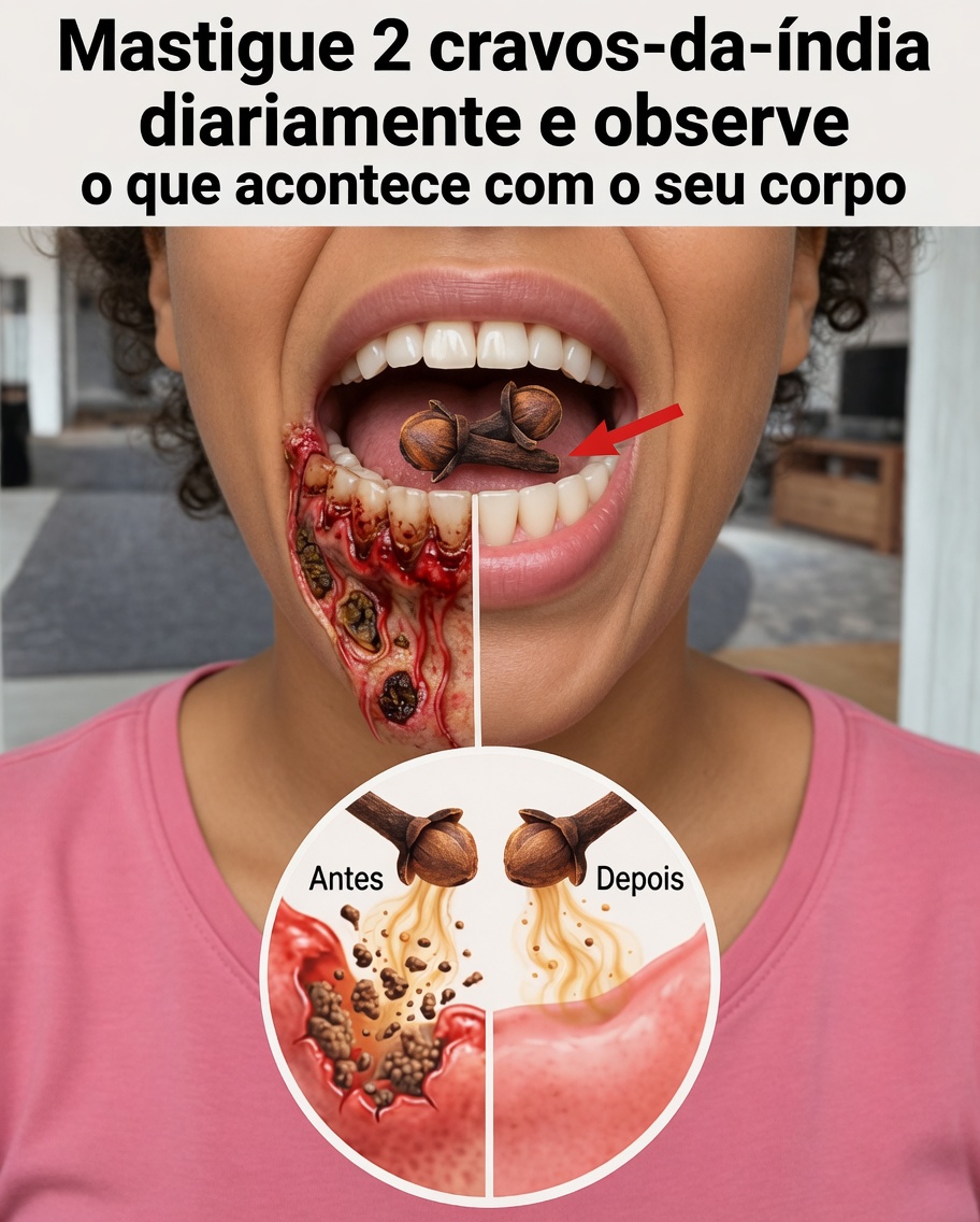 O que acontece com o seu corpo quando você mastiga 2 cravos-da-índia todos os dias? Descubra os possíveis benefícios
