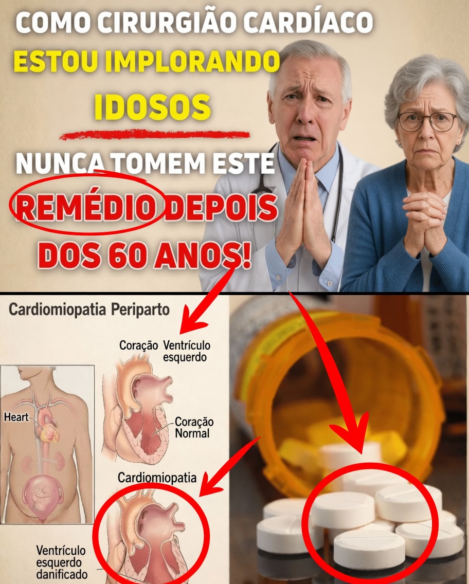 Como cirurgião cardíaco, estou ALERTANDO: esta pílula comum enfraquece os corações dos idosos!