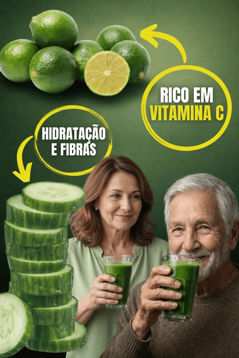 Suco Verde de Pepino e Limão: Uma Maneira Refrescante de Aumentar a Hidratação e Apoiar o Bem-Estar Diário