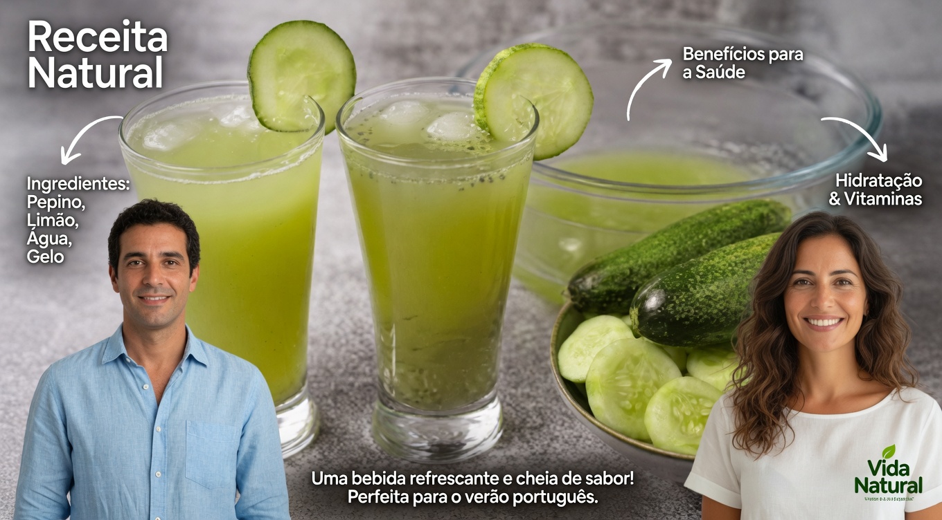 Suco Verde de Pepino e Limão: Uma Maneira Refrescante de Aumentar a Hidratação e Apoiar o Bem-Estar Diário