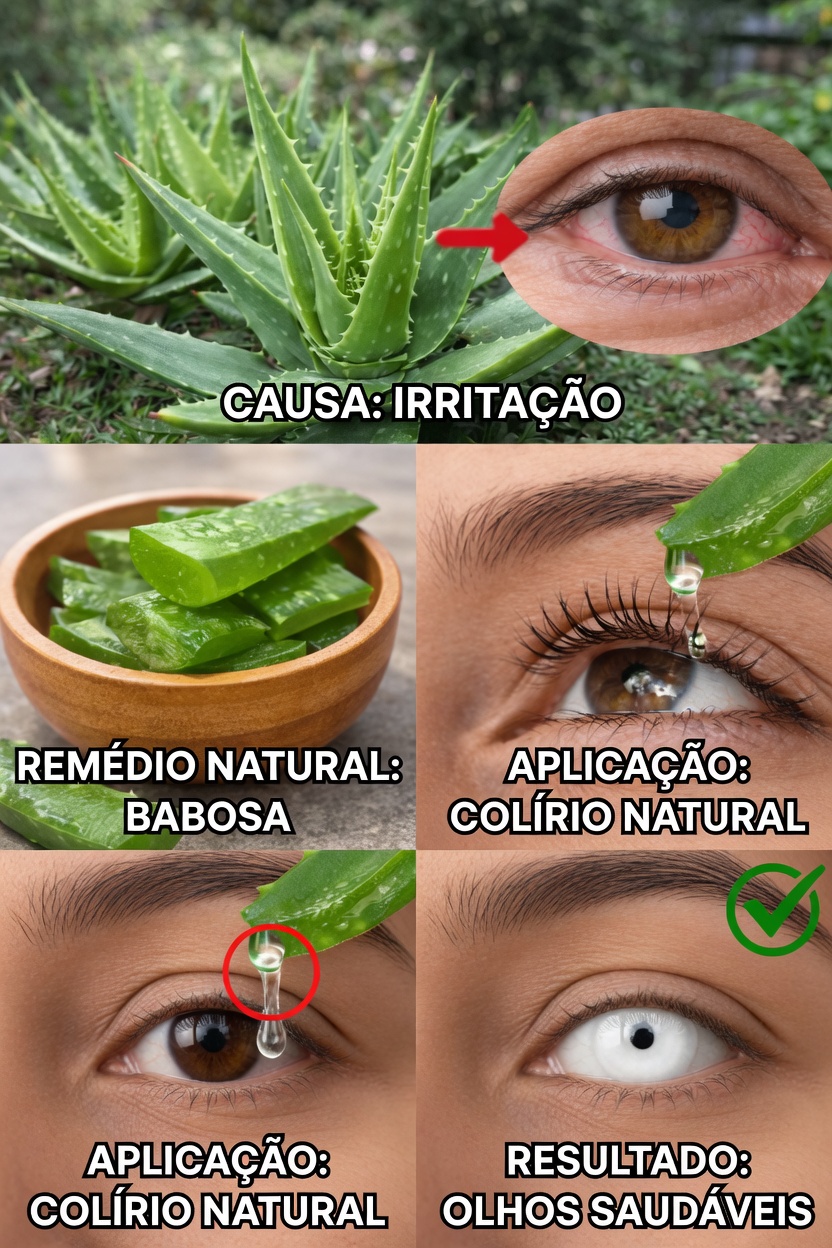 Aloe Vera para a Saúde dos Olhos: Explorando Formas Naturais de Aliviar Vermelhidão, Ressecamento e Irritação