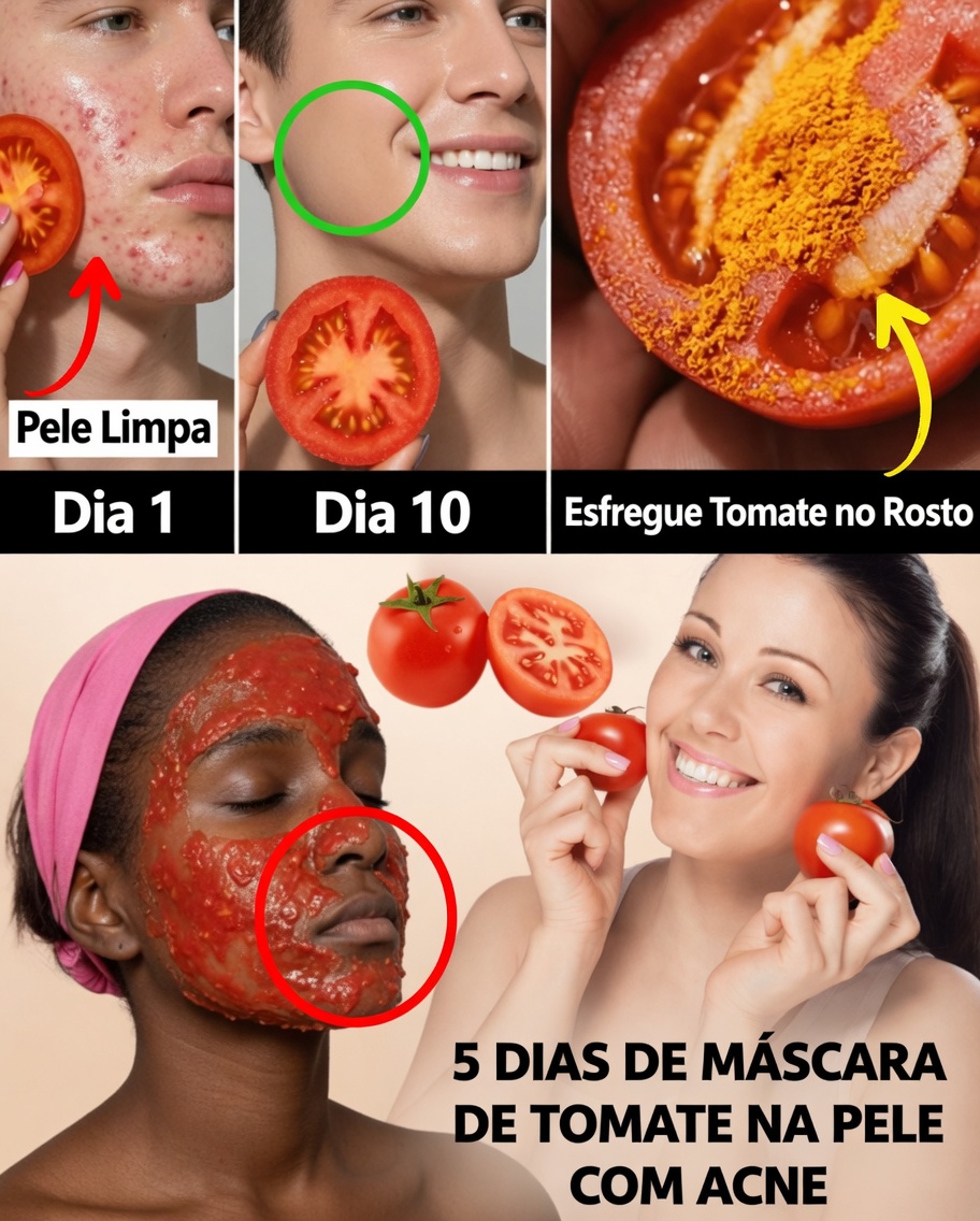 Brilho de Dentro para Fora: O que Acontece se Você Esfregar Tomate no Rosto por 10 Dias?