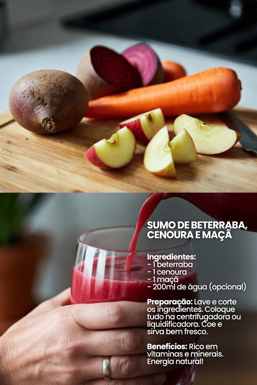 Suco de Beterraba, Cenoura & Maçã: Um Simples Hábito Diário para Apoiar o Bem-Estar