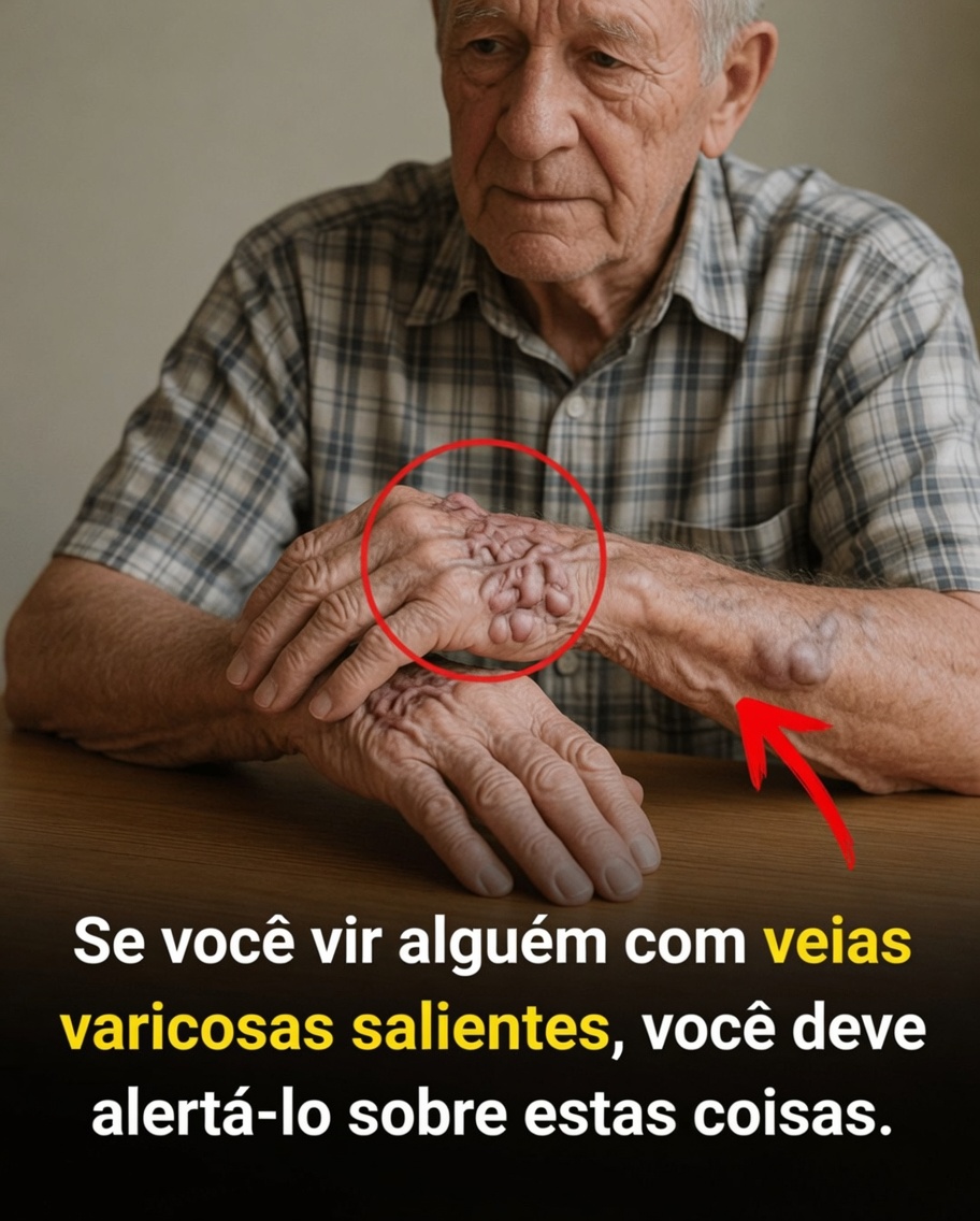 Por que suas veias estão de repente saltadas? O que isso pode significar para a sua saúde