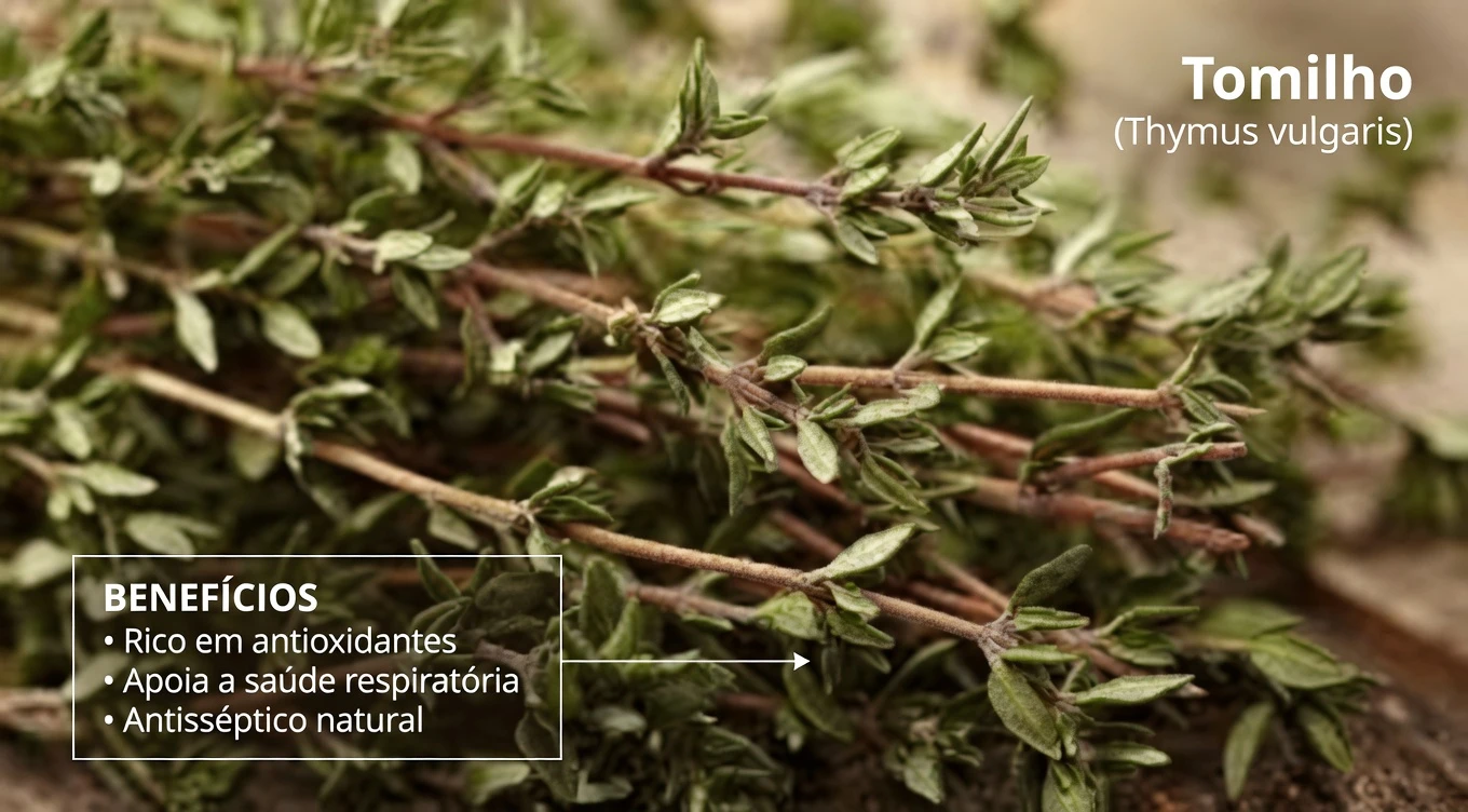 Descubra os Benefícios Diários do Tomilho: a Erva Aromática da Natureza para Apoio ao Bem-Estar
