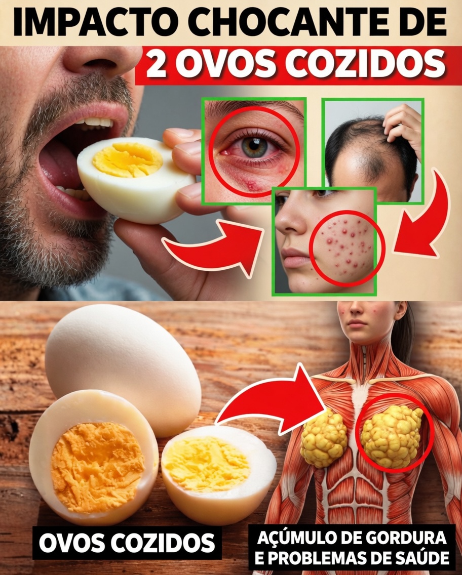 O que acontece com o seu corpo quando você come 2 ovos cozidos todas as manhãs?
