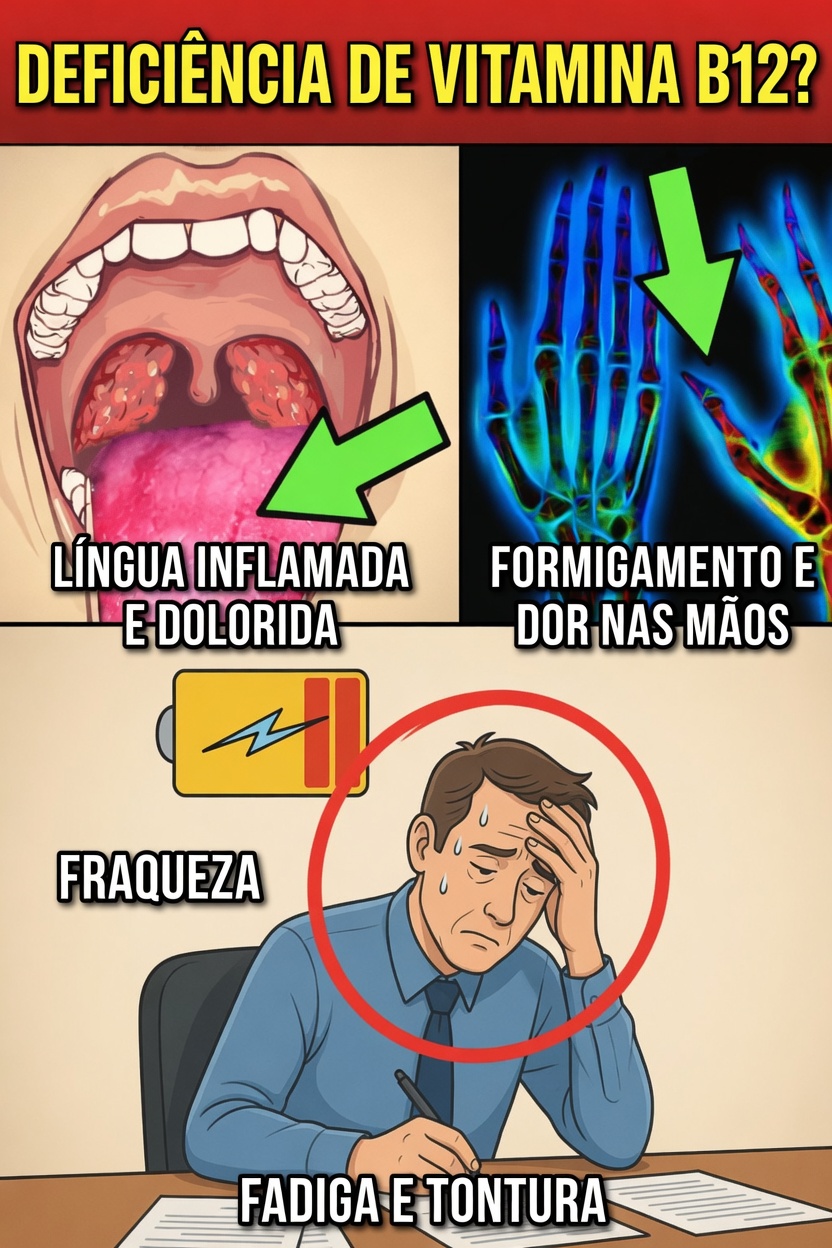 5 Sinais de Alerta Surpreendentes de Baixos Níveis de Vitamina B12 que Você Deve Conhecer em Idosos