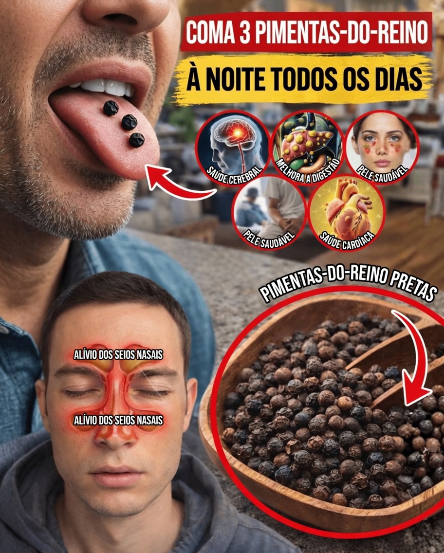 9 Maneiras Surpreendentes de Mastigar Pimenta-Preta Antes de Dormir que Podem Apoiar Seu Bem-Estar – Um Simples Hábito Noturno que Vale a Pena Explorar