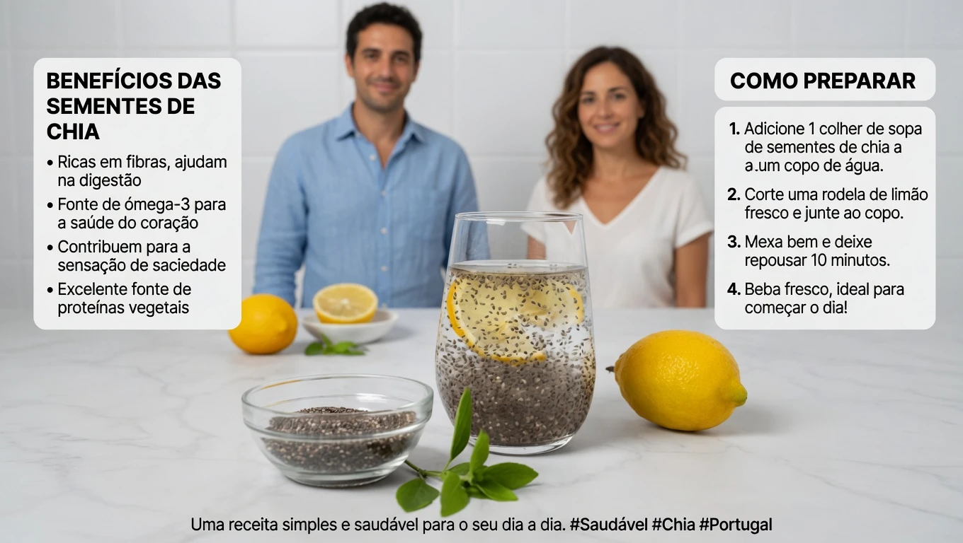 Misture Limão, Gengibre e Sementes de Chia Antes de Dormir – Um Simples Hábito Noturno para a Saúde do Coração