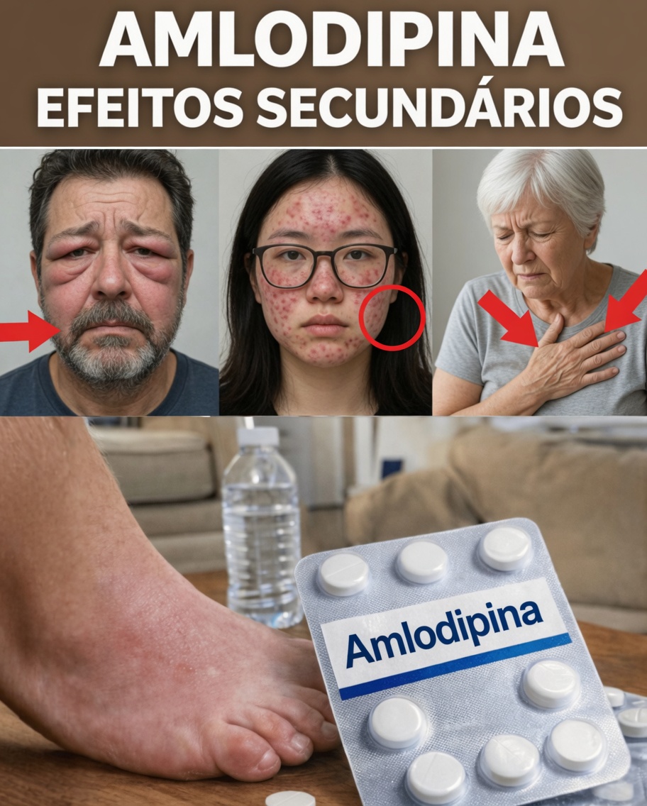 12 Efeitos Colaterais Comuns e Notáveis da Amlodipina: O Que Você Precisa Saber