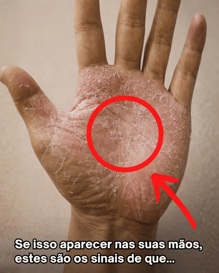 E se essa pele descamando e soltando das suas mãos estiver tentando lhe dizer algo importante?