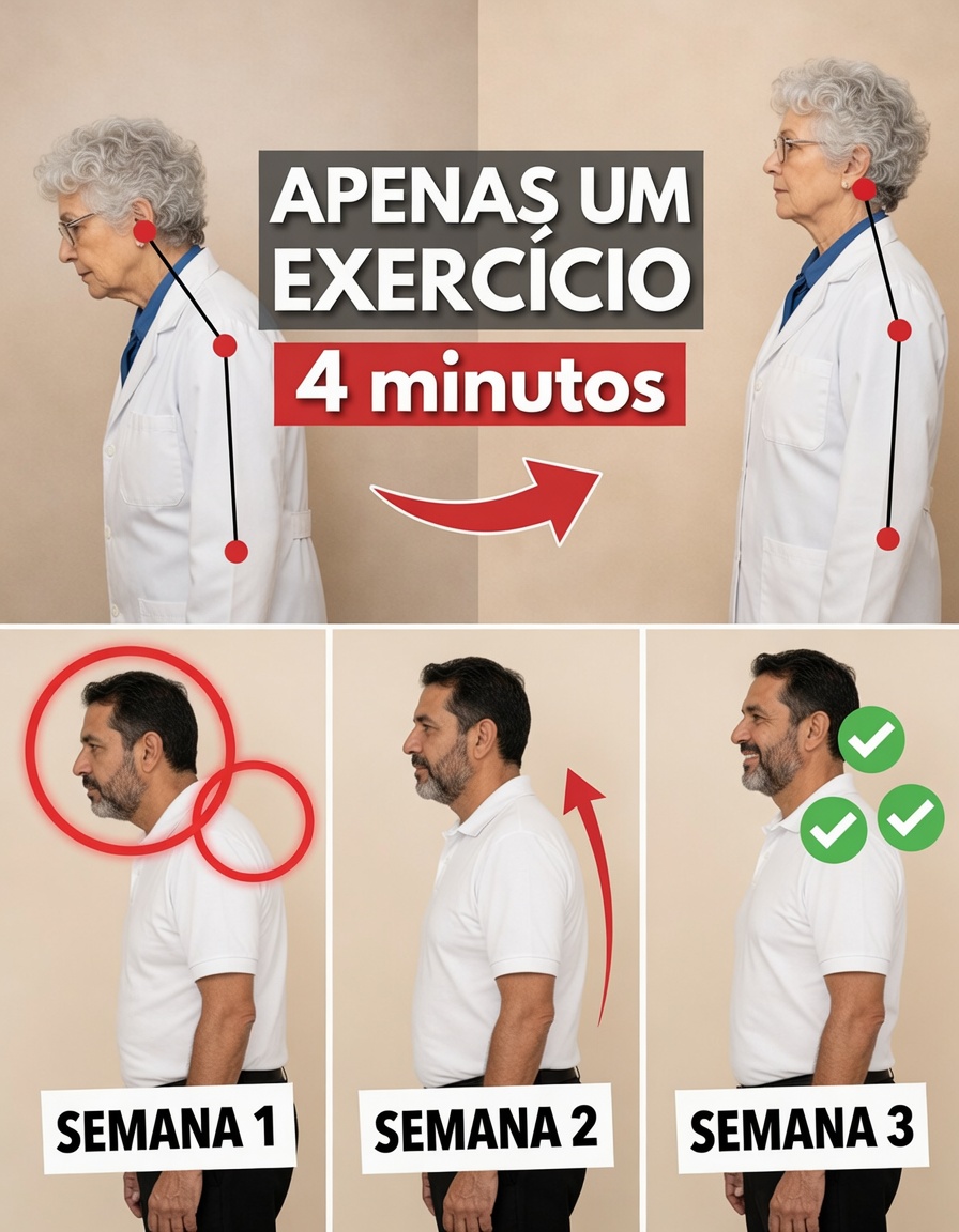 Hábitos Diários Simples para Ajudar a Controlar a Postura de Cabeça Projetada para a Frente Após os 60 Anos