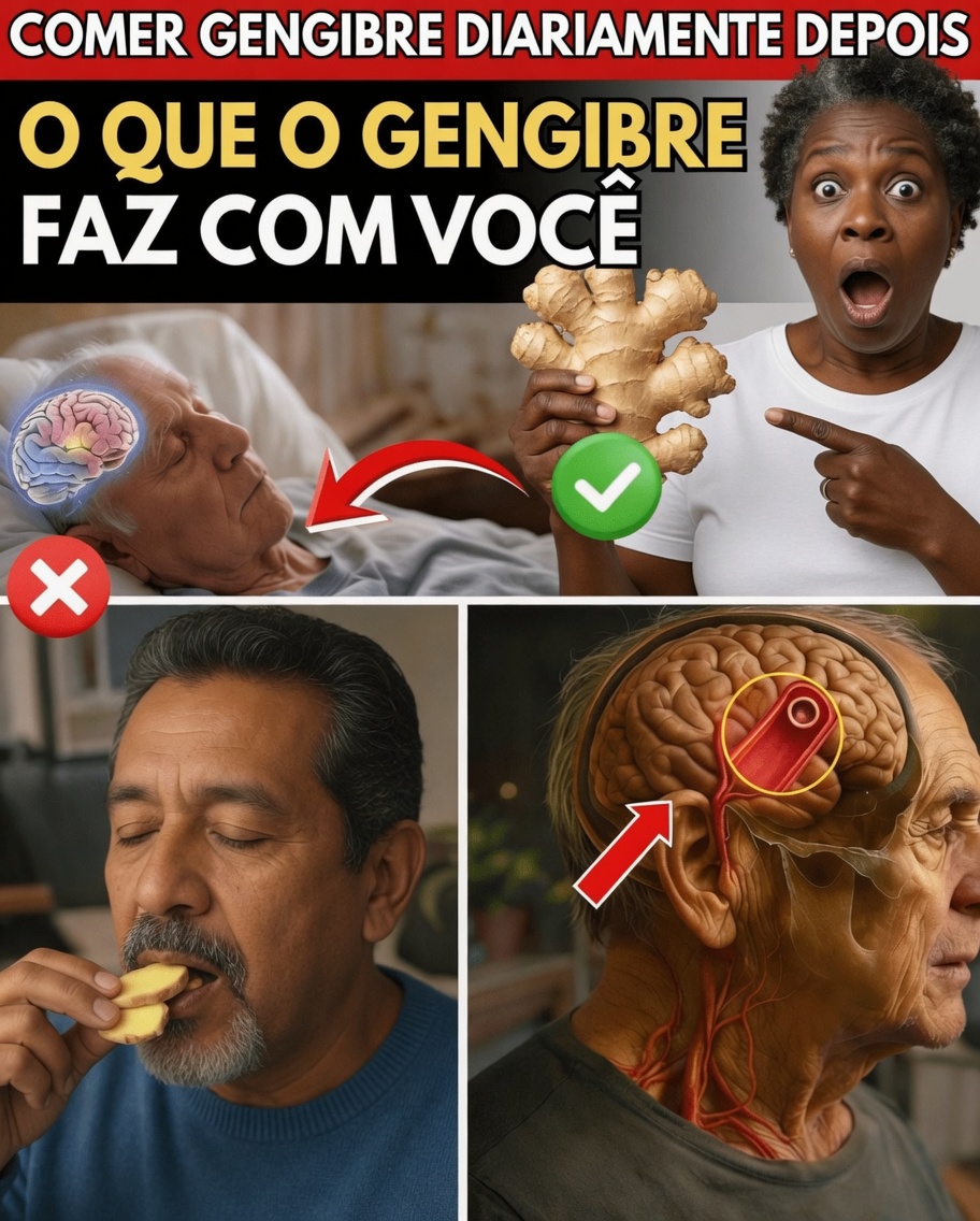 O que realmente acontece com seu corpo após os 60 anos quando você começa a comer gengibre todas as manhãs