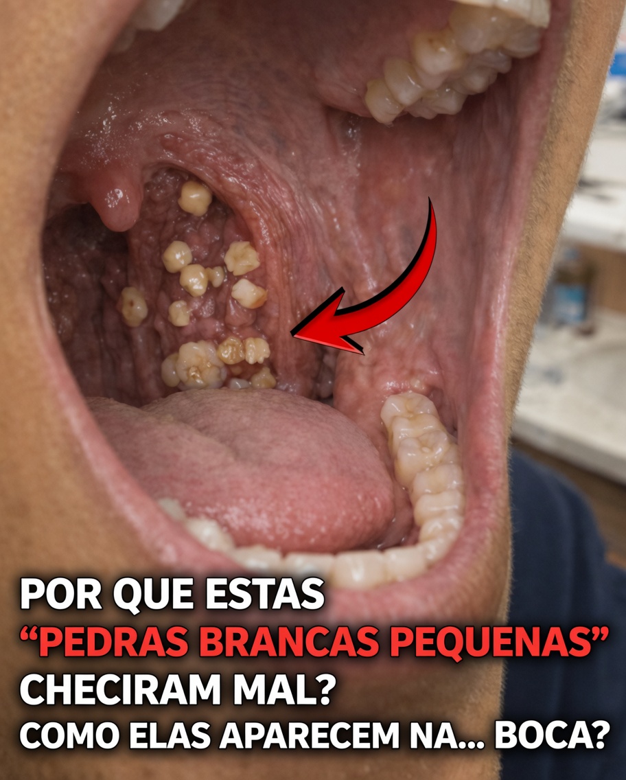 O que são essas “pedras” brancas malcheirosas na sua boca que causam um hálito terrível? A verdade sobre as pedras nas amígdalas