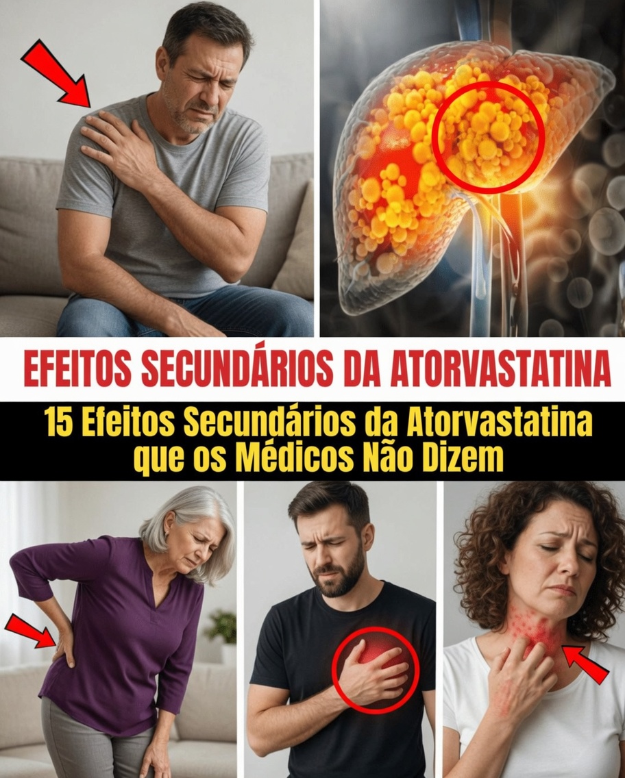 15 Efeitos Colaterais Menos Conhecidos da Atorvastatina Que os Pacientes Frequentemente Relatam (E o Que as Evidências Mostram)