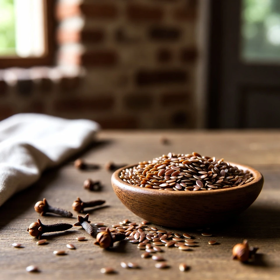 Explore a Combinação de Sementes de Linhaça e Cravos: Uma Forma Natural de Apoiar o Conforto Intestinal e a Regularidade