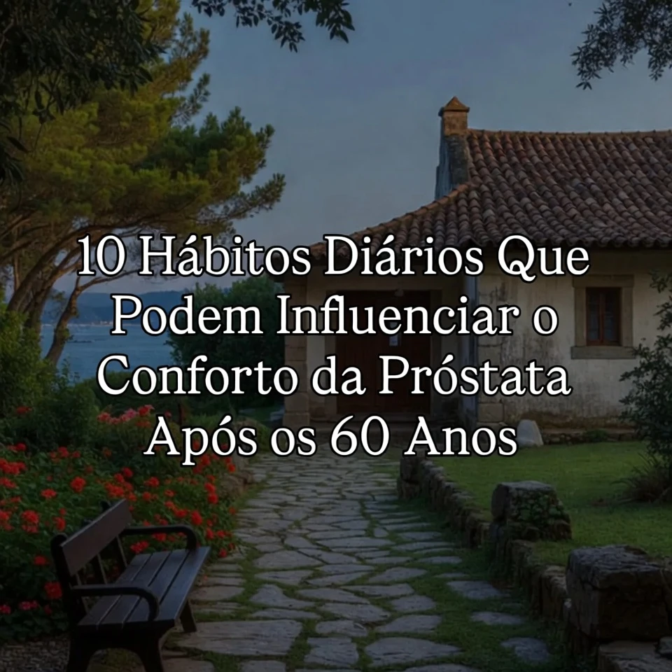 10 Hábitos Diários Que Podem Afetar o Conforto da Próstata Após os 60 Anos