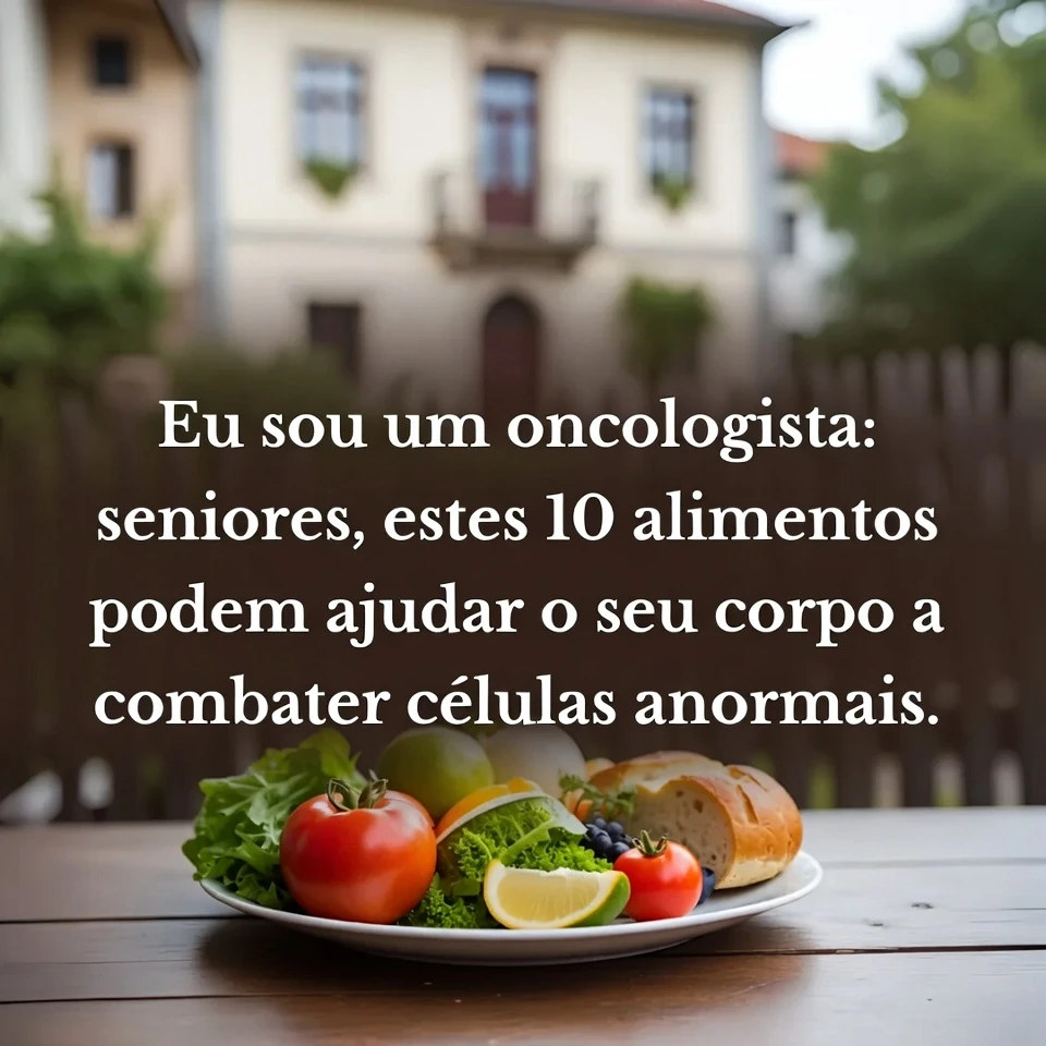 Sou oncologista: idosos, estes 10 alimentos podem ajudar seu corpo a combater células anormais