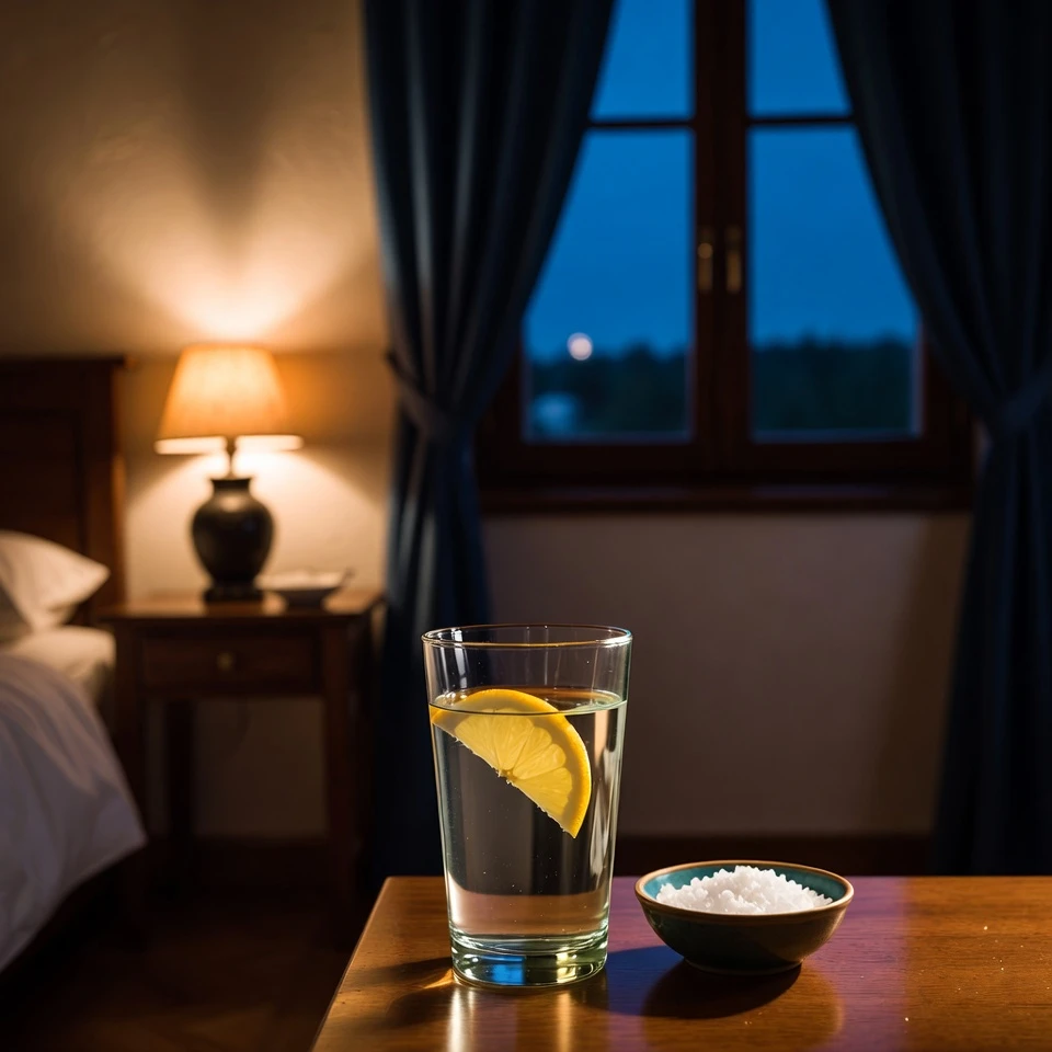 Beber Água Morna com Sal Antes de Dormir: Um Simples Ritual Noturno para Relaxamento e Bem-Estar