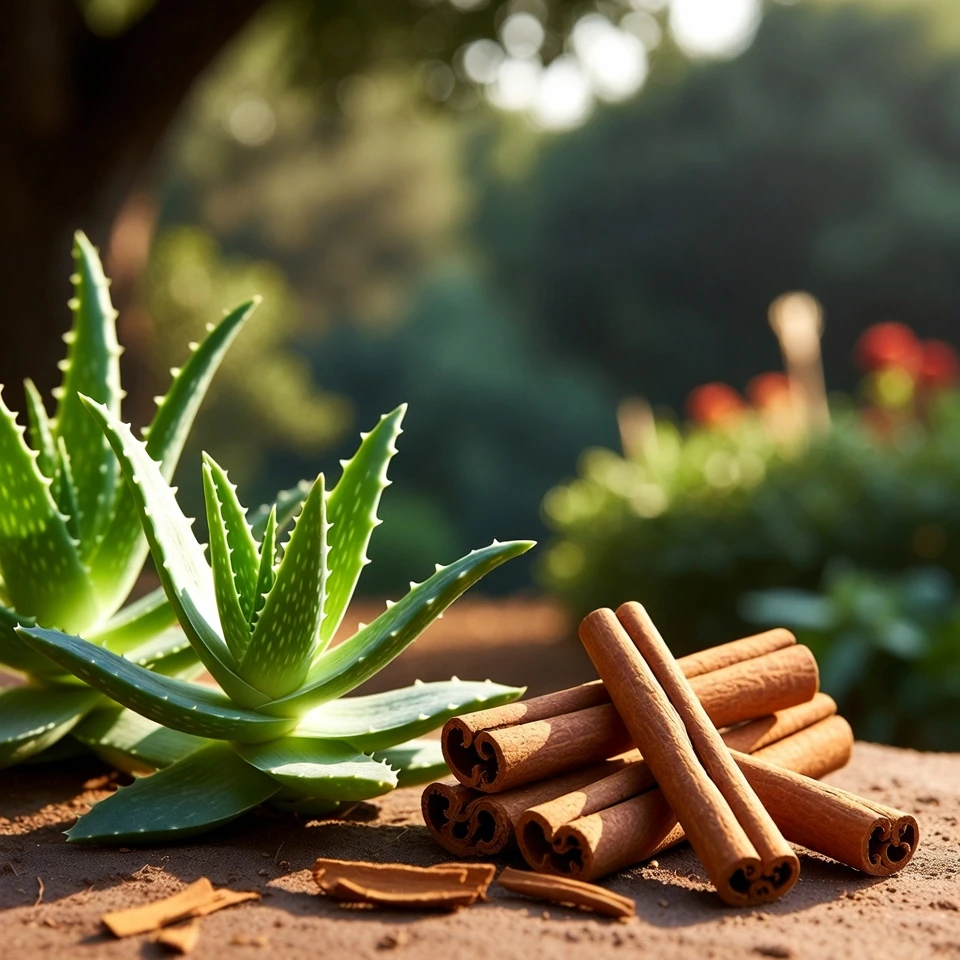 Explorando Aloe Vera e Canela: Uma Combinação Natural para o Bem-Estar Diário